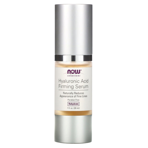 Now Foods, Solutions, Hyaluronic Acid Firming Serum, 1 fl oz (30 ml) - The Supplement Shop