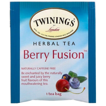 Twinings, Herbal Tea, Berry Fusion, Caffeine Free, 20 Tea Bags, 1.41 oz (40 g)