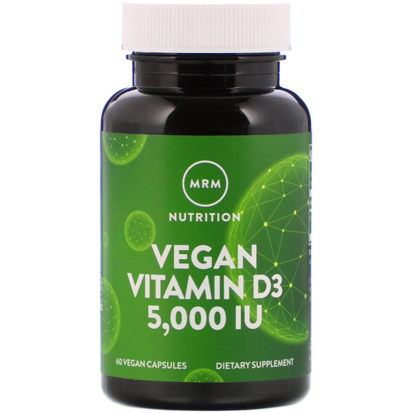 MRM, Vegan Vitamin D3, 5,000 IU, 60 Vegan Capsules - The Supplement Shop