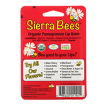 Sierra Bees, Organic Lip Balms, Pomegranate, 4 Pack, .15 oz (4.25 g) Each - The Supplement Shop
