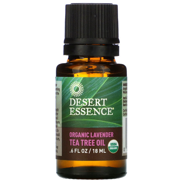 Desert Essence, Organic Lavender Tea Tree Oil, .6 fl oz (18 ml) - The Supplement Shop