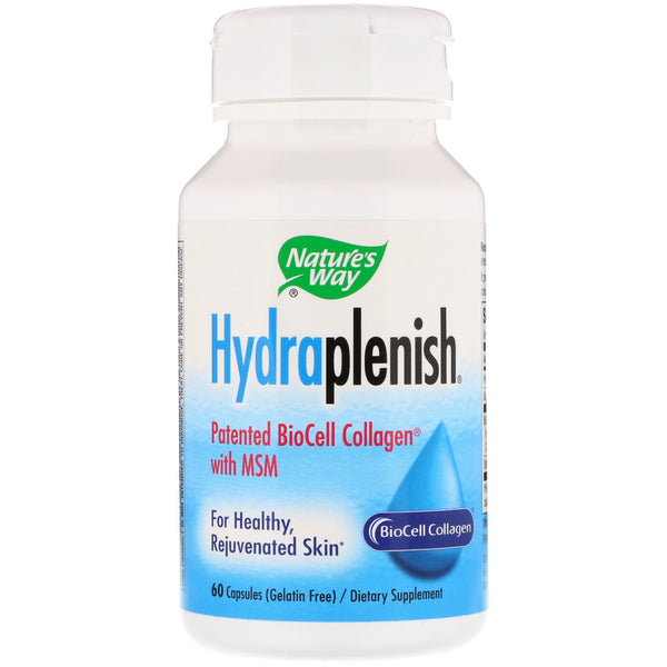 Nature's Way, Hydraplenish Patented BioCell Collagen with MSM, 60 Capsules - The Supplement Shop