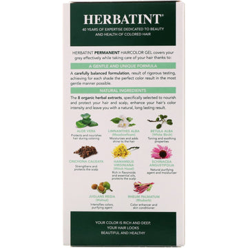 Herbatint, Permanent Haircolor Gel, 4C, Ash Chestnut, 4.56 fl oz (135 ml)