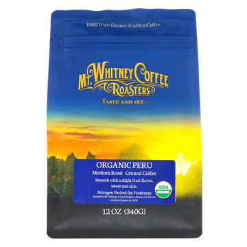 Mt. Whitney Coffee Roasters, Organic Peru, Medium Roast, Ground Coffee, 12 oz (340 g)