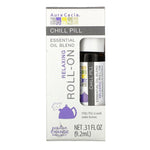 Aura Cacia, Essential Oil Blend, Relaxing Roll-On, Chill Pill, .31 fl oz (9.2 ml) - The Supplement Shop
