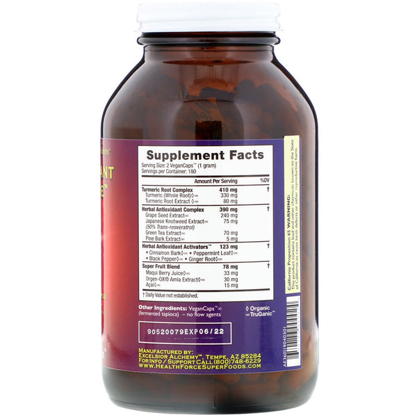 HealthForce Superfoods, Antioxidant Extreme, Version 9, 360 VeganCaps - The Supplement Shop