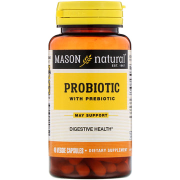 Mason Natural, Probiotic with Prebiotic, 40 Veggie Capsules