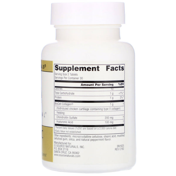 Source Naturals, Skin Eternal, Hyaluronic Acid, 50 mg, 60 Tablets - The Supplement Shop
