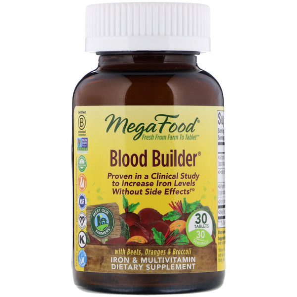 MegaFood, Blood Builder, 30 Tablets - The Supplement Shop