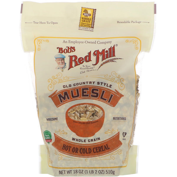 Bob's Red Mill, Muesli, Old County Style, Whole Grain, 18 oz (510 g) - The Supplement Shop