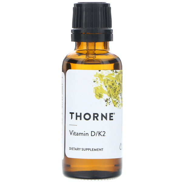 Thorne Research, Vitamin D/K2, 1 fl oz (30 ml) - The Supplement Shop