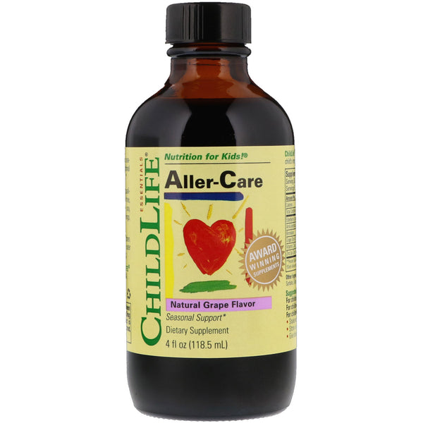 ChildLife, Essentials, Aller-Care, Natural Grape Flavor, 4 fl oz (118.5 ml) - The Supplement Shop