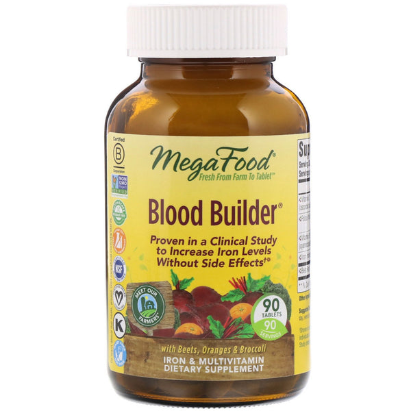 MegaFood, Blood Builder, 90 Tablets - The Supplement Shop