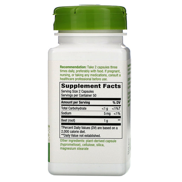 Nature's Way, Beet Root, 1,000 mg , 100 Vegan Capsules - The Supplement Shop