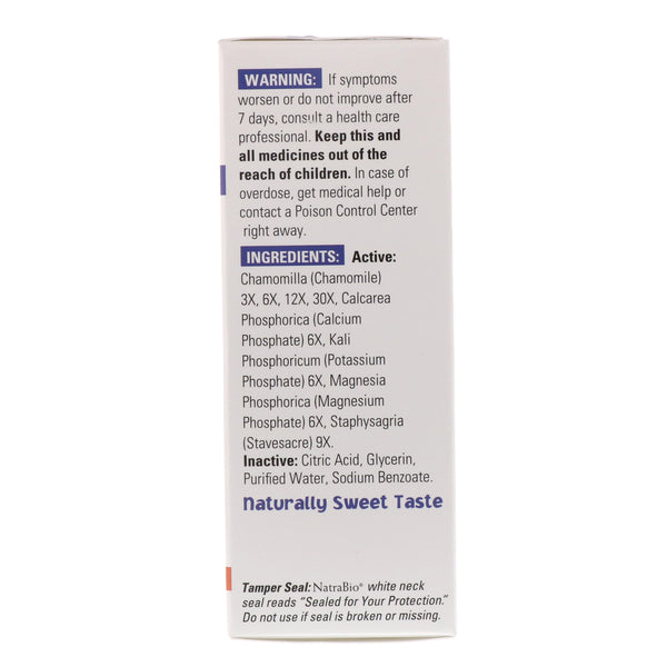 NatraBio, Children's Teething Relief, Non-Alcohol Formula, Liquid, 1 fl oz (30 ml) - The Supplement Shop
