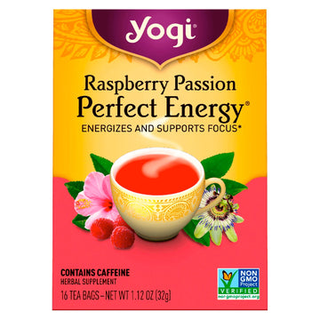 Yogi Tea, Raspberry Passion, Perfect Energy, 16 Tea Bags, 1.12 oz (32 g)