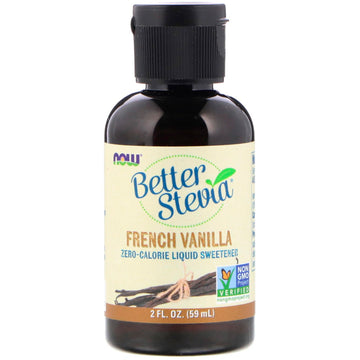 Now Foods, Better Stevia, Zero-Calorie Liquid Sweetener, French Vanilla, 2 fl oz (59 ml)