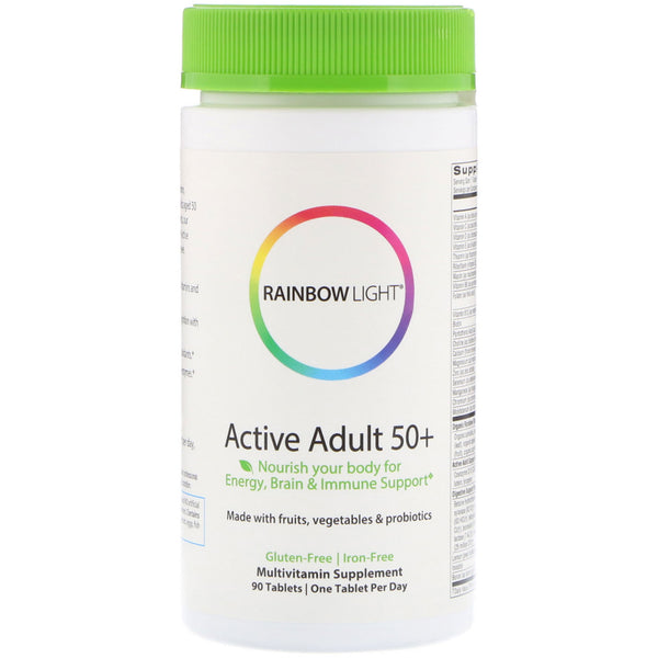 Rainbow Light, Active Adult 50+, 90 Tablets - The Supplement Shop