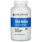 Lake Avenue Nutrition, Total Amino, 240 Veggie Capsules - The Supplement Shop