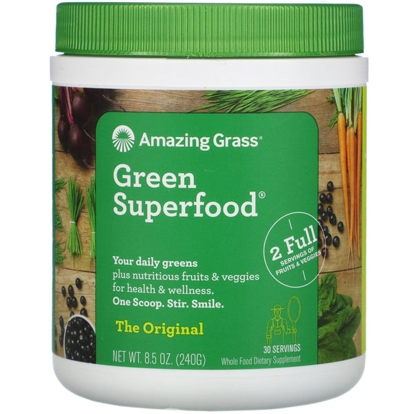 Amazing Grass, Green Superfood, The Original, 8.5 oz (240 g) - The Supplement Shop
