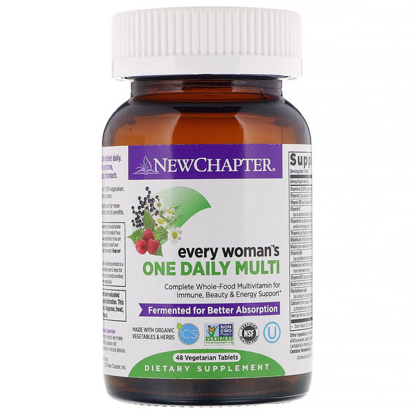 New Chapter, Every Woman's One Daily Multi, 48 Tablets - The Supplement Shop