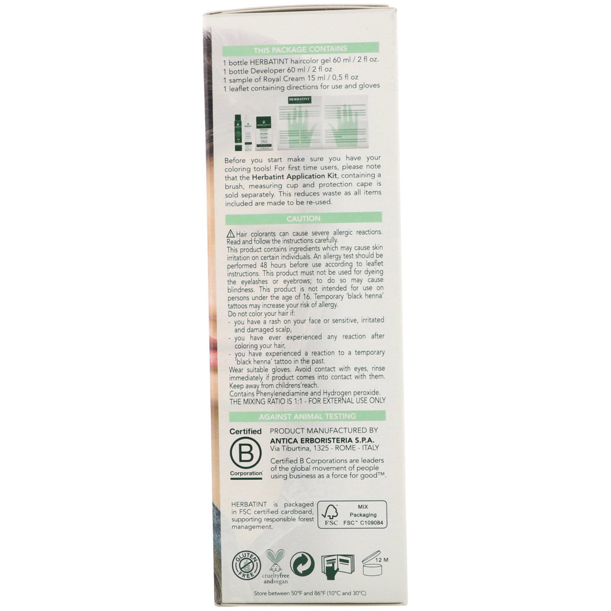 Herbatint, Permanent Haircolor Gel, 7C Ash Blonde, 5.75 fl oz (170 ml ...