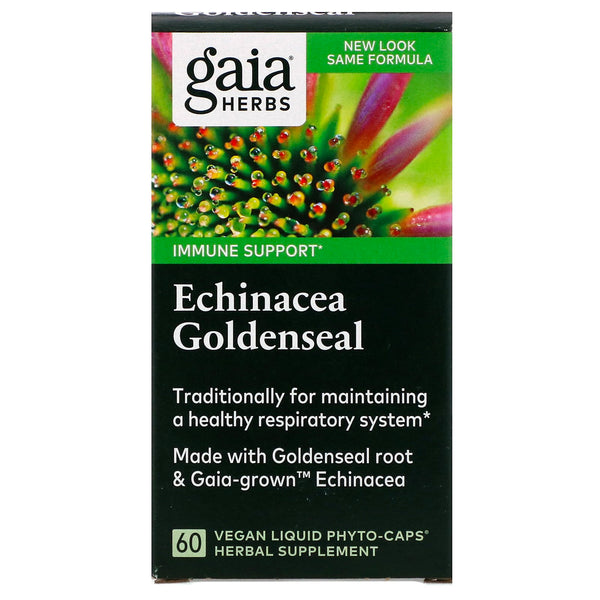 Gaia Herbs, Echinacea Goldenseal, 60 Vegan Liquid Phyto-Caps - The Supplement Shop