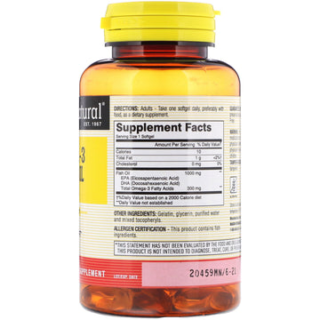 Mason Natural, Fish Oil, 1,000 mg, 60 Softgels