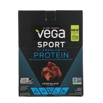 Vega, Protein, Chocolate, 12 Pack, 1.6 oz (44 g) Each