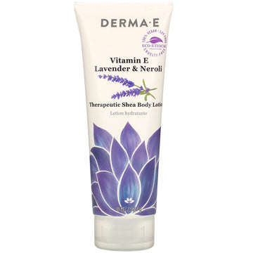 Derma E, Vitamin E Therapeutic Shea Body Lotion, Lavender & Neroli, 8 oz (227 g)