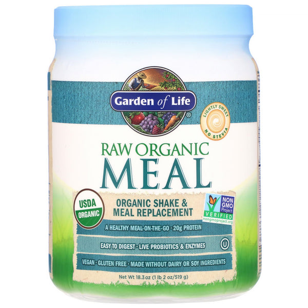 Garden of Life, RAW Organic Meal, Shake & Meal Replacement, 18.3 oz (519 g) - The Supplement Shop