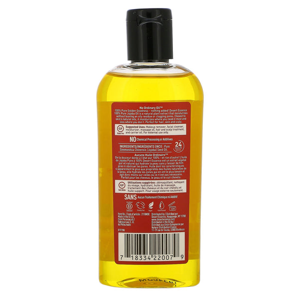 Desert Essence, 100% Pure Jojoba Oil, 4 fl oz (118 ml) - The Supplement Shop