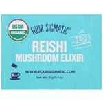 Four Sigmatic, Reishi, Mushroom Elixir Mix, 20 Packets, 0.1 oz (3 g) Each - The Supplement Shop