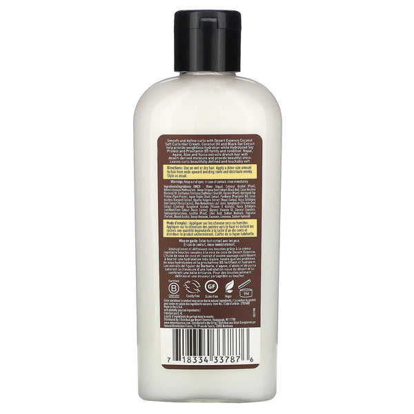 Desert Essence, Soft Curls Hair Cream, Coconut, 6.4 fl oz (190 ml) - The Supplement Shop