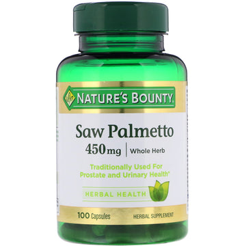 Nature's Bounty, Saw Palmetto, 450 mg, 100 Capsules