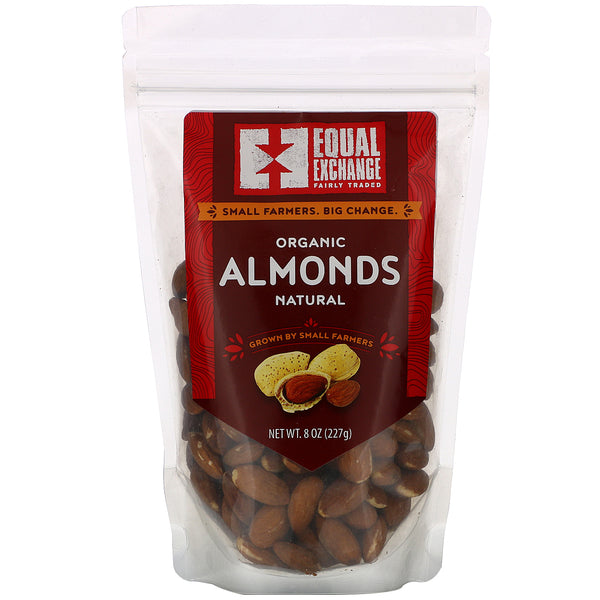 Equal Exchange, Organic Natural Almonds, 8 oz (227 g) - The Supplement Shop