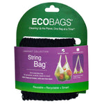 ECOBAGS, Market Collection, String Bag, Tote Handle 10 in, Black, 1 Bag - The Supplement Shop