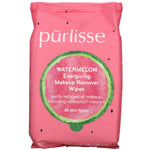 Purlisse, Watermelon, Energizing Makeup Remover Wipes, 30 Towelettes - The Supplement Shop