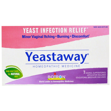Boiron, Yeastaway, Yeast Infection Relief, 7 Vaginal Suppositories