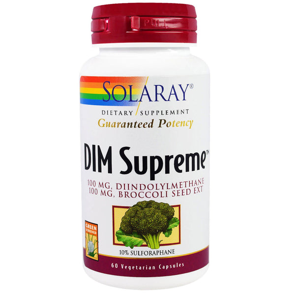 Solaray, DIM Supreme, 60 Vegetarian Capsules - The Supplement Shop