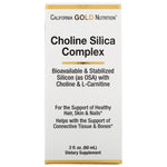 California Gold Nutrition, Choline Silica Complex, Bioavailable Collagen Support for Hair, Skin & Nails, 2 fl oz (60 ml) - The Supplement Shop