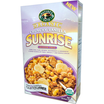 Nature's Path, Organic, Sunrise Crunchy Vanilla Cereal, Gluten Free, 10.6 oz (300 g)