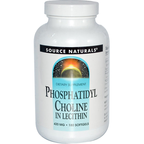 Source Naturals, Phosphatidyl Choline, in Lecithin, 420 mg, 180 Softgels