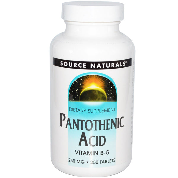 Source Naturals, Pantothenic Acid, 250 mg, 250 Tablets