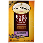 Twinings, Black Tea, Earl Grey, Lavender, 20 Tea Bags - 1.41 oz (40 g) - The Supplement Shop