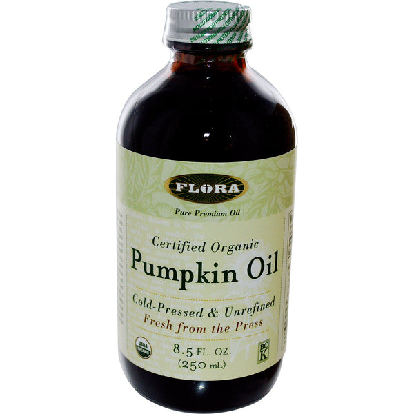 Flora, Certified Organic Pumpkin Oil, 8.5 fl oz (250 ml) - The Supplement Shop