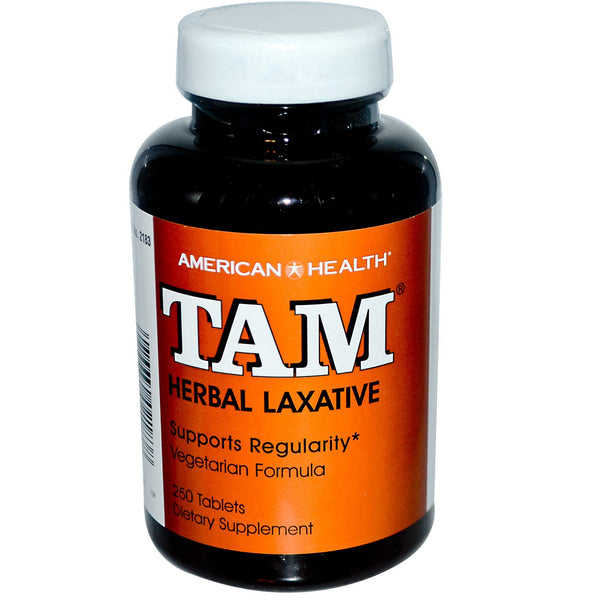 American Health, TAM, Herbal Laxative, 250 Tablets - The Supplement Shop