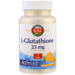 KAL, L-Glutathione, ActivMelt, Orange, 25 mg , 90 Micro Tablets - The Supplement Shop
