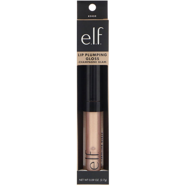 E.L.F., Lip Plumping Gloss, Champagne Glam, 0.09 oz (2.7 g) - The Supplement Shop
