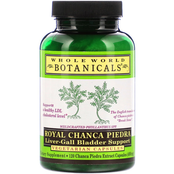 Whole World Botanicals, Royal Chanca Piedra, Liver-Gall Bladder Support, 400 mg, 120 Vegetarian Capsules - The Supplement Shop